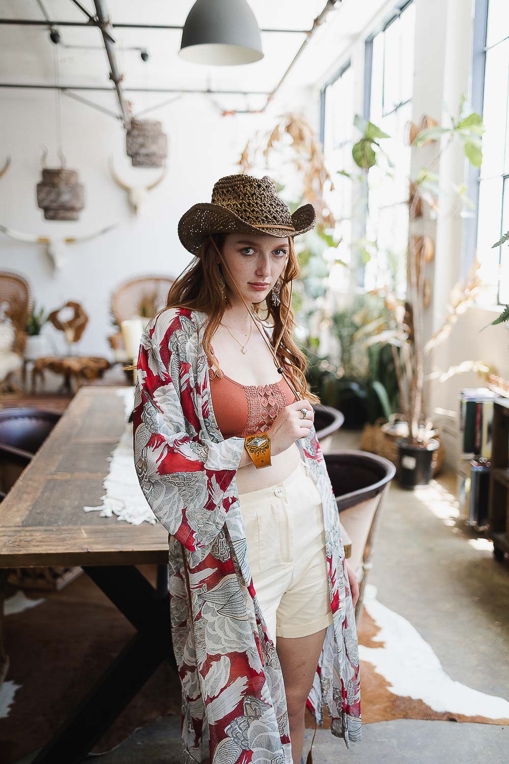 Pink Ikebana Kimono with Belt from PinkyBelles Boutique