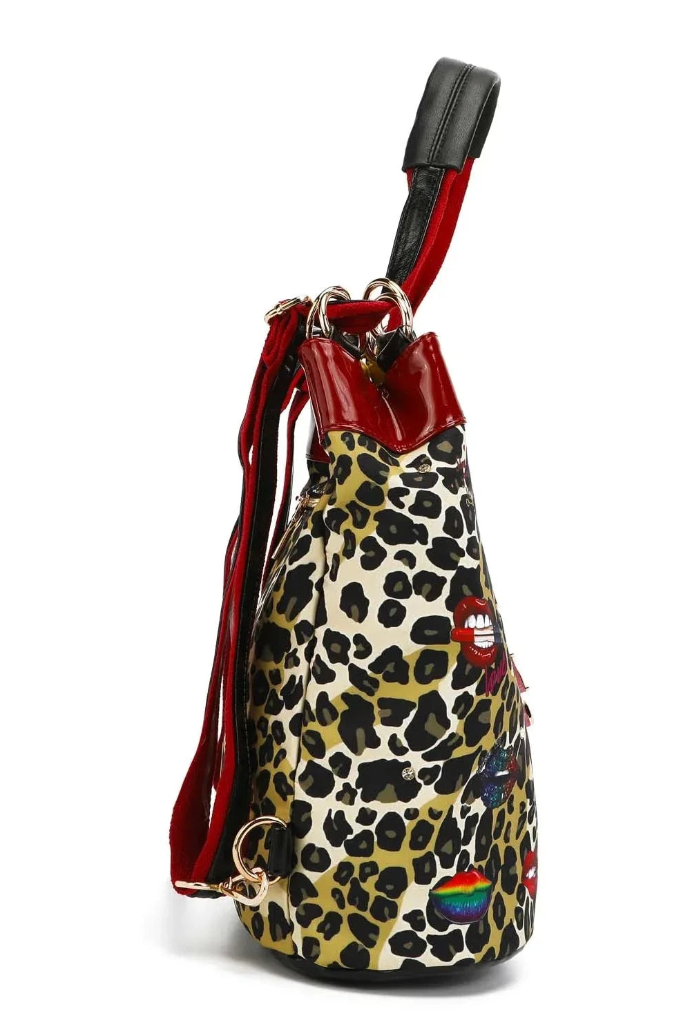 Leopard Leopard Print Bucket Backpack from PinkyBelles Boutique