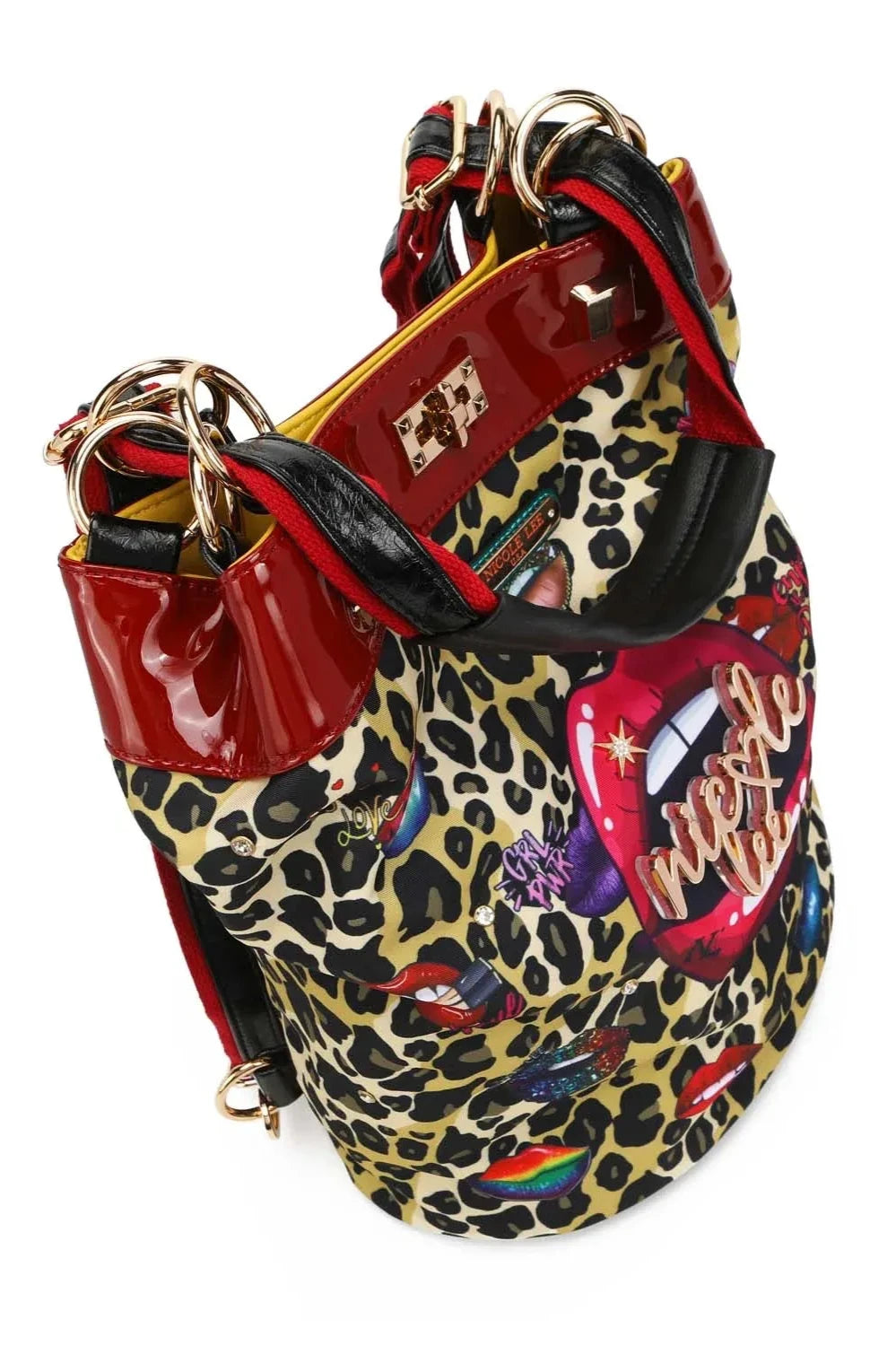 Leopard Leopard Print Bucket Backpack from PinkyBelles Boutique