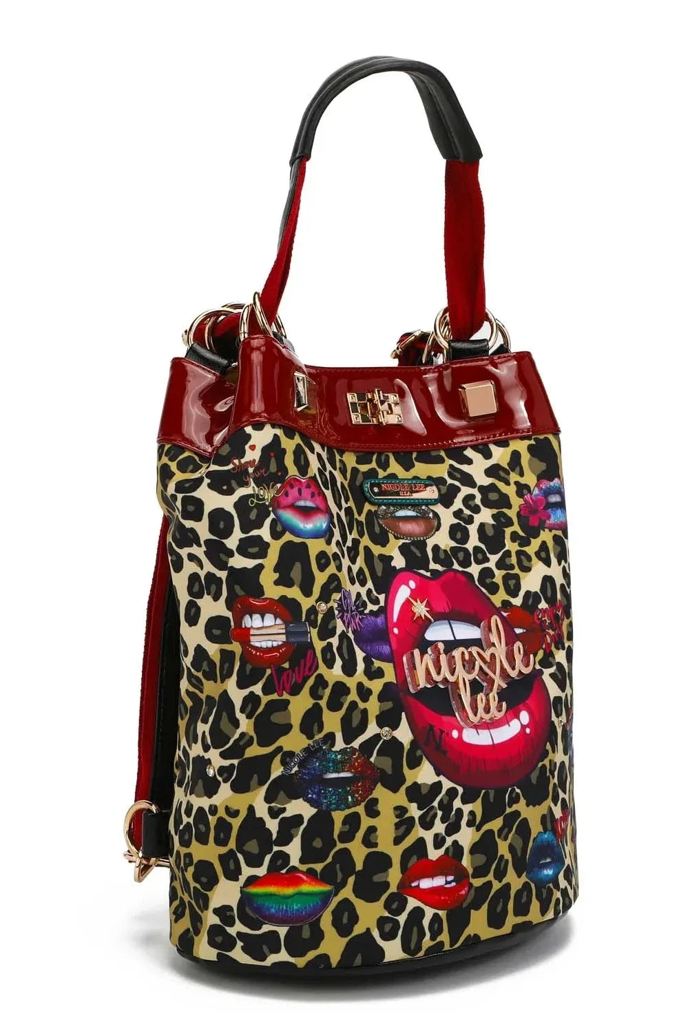 Leopard Leopard Print Bucket Backpack from PinkyBelles Boutique