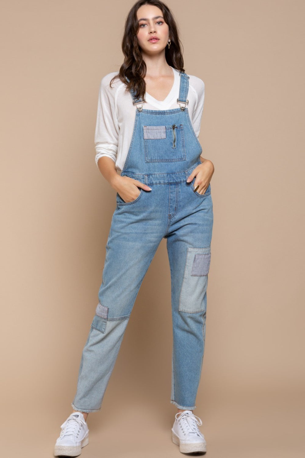 Denim Pocketed Denim Overalls from PinkyBelles Boutique