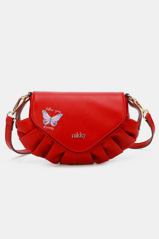 Red Graphic Small Crossbody Bag from PinkyBelles Boutique